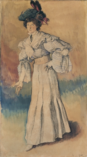 Józef Mehoffer, PORTRET JADWIGI, ŻONY ARTYSTY, 1905