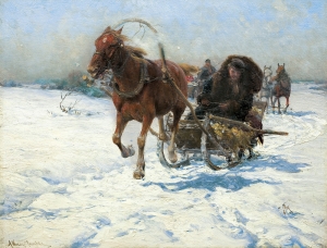 Alfred Wierusz-Kowalski, SANNA. POWRÓT Z MIASTA, OK. 1890
