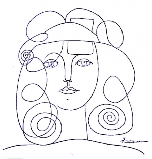 Pablo Picasso, GłOWA DZIEWCZYNY, PO 1950