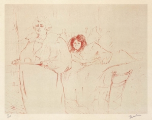 Henri Toulouse-Lautrec, KOBIETA Z TACą (FEMME AU PLATEAU), 1896