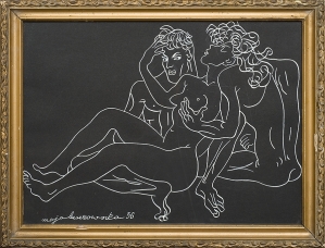 Maja (Maria) Berezowska, SCENA EROTYCZNA, 1956