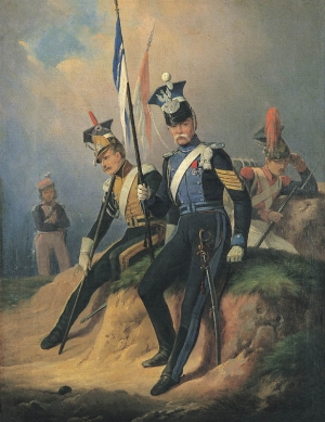 January Suchodolski, UŁANI Z CZASÓW NAPOLEOŃSKICH, 1852