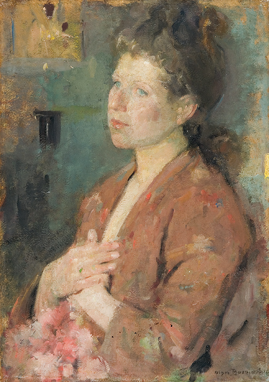 Olga Boznańska, PORTRET MŁODEJ KOBIETY, LATA 1890-1899