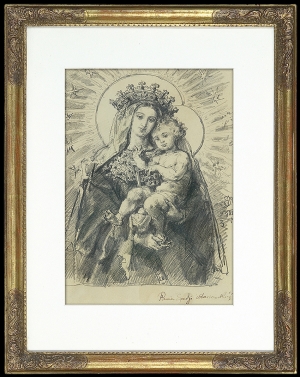 Jan Matejko, MATKA BOŻA Z DZIECIĄTKIEM, 1888