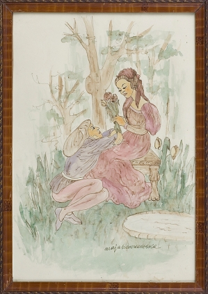 Maja (Maria) Berezowska, W PARKU