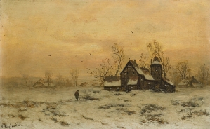 Friedrich Josef Heydendahl, ZIMĄ NA WSI, 1880