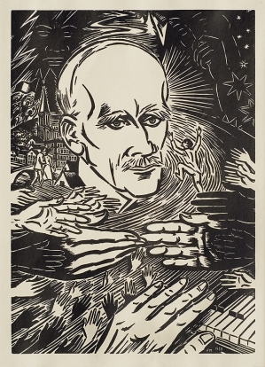 Frans Masereel, PORTRET MężCZYZNY, 1959