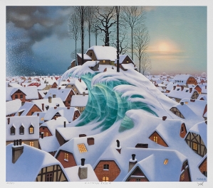 Jacek Yerka, ZIMOWA FALA, 2005