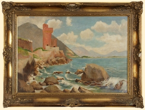 M. Kurreck (?), PEJZAż WłOSKI