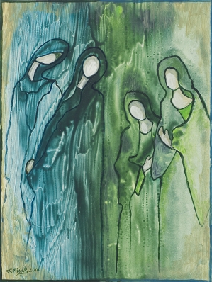 Lucyna Kuśnierczyk, BEZRADNE, Z CYKLU KOBIETY, 2010