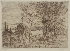 Konrad Srzednicki, WIEJSKI WIDOK, 1952
