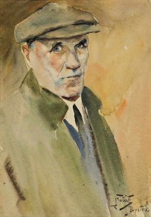 Julian Fałat, AUTOPORTRET, OK. 1910