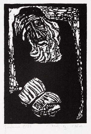 Jerzy Duda Gracz, RYCINA 12 Z CYKLU &#8222;JUDAICA&#8221;, 1964