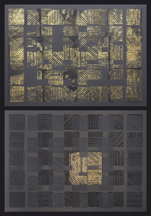 Grażyna Bartnik, OBRAZY KONTROLNE M I, 2011 - PARA OBRAZóW