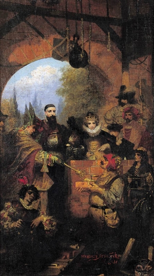 Wandalin Strzałecki, SCENA HISTORYCZNA, 1880