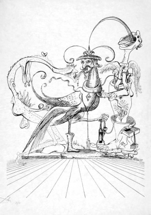 Salvador Dali, ILUSTRACJA 16 Z TEKI LES SONGES..