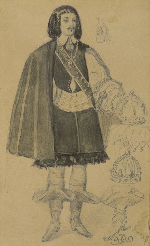 Jan Matejko, KRÓL JAN KAZIMIERZ WAZA, OK. 1856 