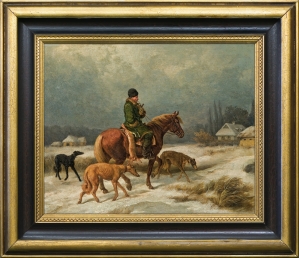 Juliusz Kossak, POWRÓT Z POLOWANIA, 1870