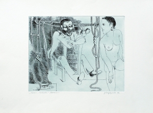 Janusz Przybylski, MALARZ I MODELKA (LAMUS), 1986