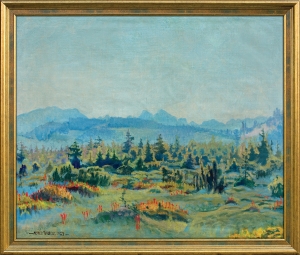 Alfred Terlecki, JAŁOWCE. PANORAMA TATR, 1923