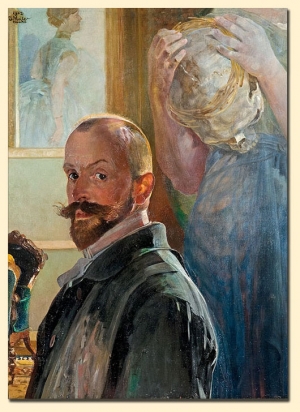 Jacek Malczewski, AUTOPORTRET ZE ŚMIERCIĄ, 1902