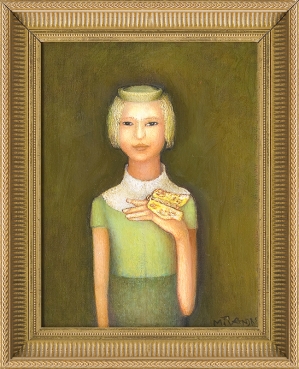 Mira  Andrzejewska Kalkowska, PORTRET DZIEWCZYNY Z MOTYLEM, 2012