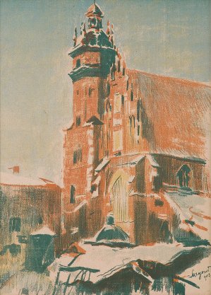 Leon Wyczółkowski, KOŚCIÓŁ BOŻEGO CIAŁA W KRAKOWIE, 1903