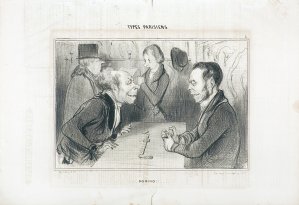 Honoré Daumier, DOMINO!!, 1839