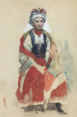 Włodzimierz Tetmajer, PORTRET ŻONY, 1890
