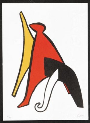 Alexander Calder, KOMPOZYCJA żółTO CZERWONO BIAłA