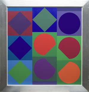 Victor Vasarely, PLANETARY FOLKLOR, OK. 1963