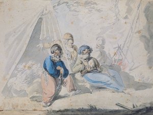 Aleksander Orłowski, KOZACY NA BIWAKU, OK. 1820