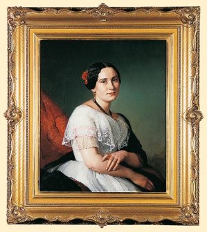 Józef Simmler, PORTRET KATARZYNY JAHN, 1849