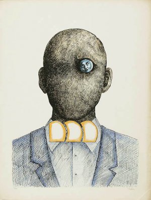 Roland Topor, POPIERSIE (RYCINA ZE ZNAKIEM  EDITIONS MARQUET)