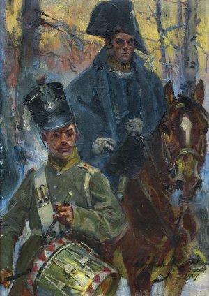 Wojciech Kossak, Z POLA BITWY O OLSZYNKĘ GROCHOWSKĄ, 1907