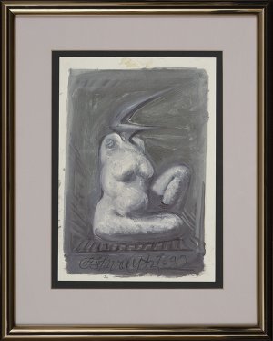 Franciszek Starowieyski, KOMPOZYCJA AKT-PTAK, 1990