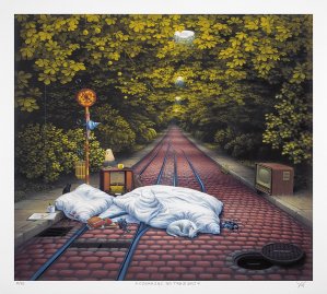 Jacek Yerka, CZEKAJąC NA TRAMWAJ