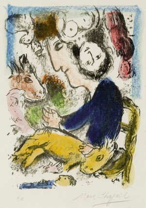 Marc Chagall, ARTYSTA Z KOZĄ, 1984