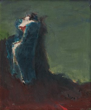 Alicja Wahl, SIEDZĄCA KOBIETA, 1995