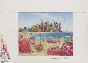 Jacek Yerka, TRUSKAWKOWA PLAŻA, 2007