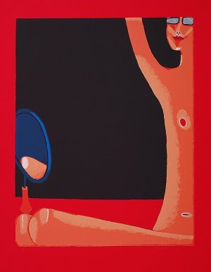 Jerzy Nowosielski, AKT Z LUSTREM, 1999