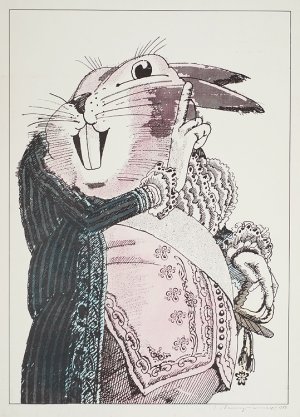 Janusz Stanny, ZAJąC Z ROKOKOWYM STROJU, 1988