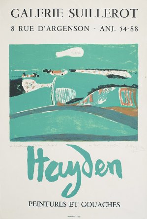Henryk Hayden, PLAKAT WYSTAWY INDYWIDUALNEJ W PARYżU, 1965