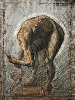 Aleksander Roszkowski, POSTAć WALCZąCA Z WężEM II, 1989