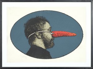 Eugeniusz Get-Stankiewicz  , AUTOPORTRET Z MARCHEWKą, 1978