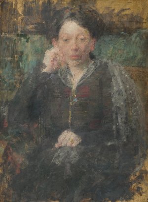 Olga Boznańska, PORTRET MŁODEJ KOBIETY, 1908-1920