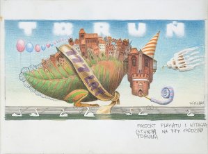 Jacek Yerka, PROJEKT PLAKATU NA URODZINY TORUNIA, 2010