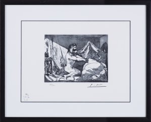 Pablo Picasso, MINOTAUR I śPIąCA, RYC. XXVII Z TEKI VOLLARDA