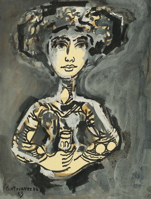 René  Portocarrero , PORTRET, 1963