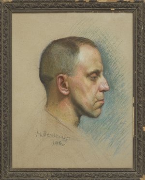 Henryk Berlewi, PORTRET MęSKI, 1956